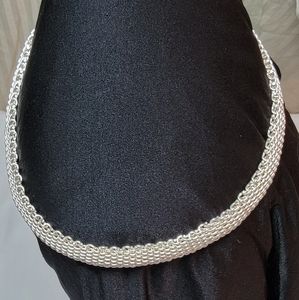 100% Sterling Silver AuthenticTiffany & Co Somerset Necklace Excellent Condition